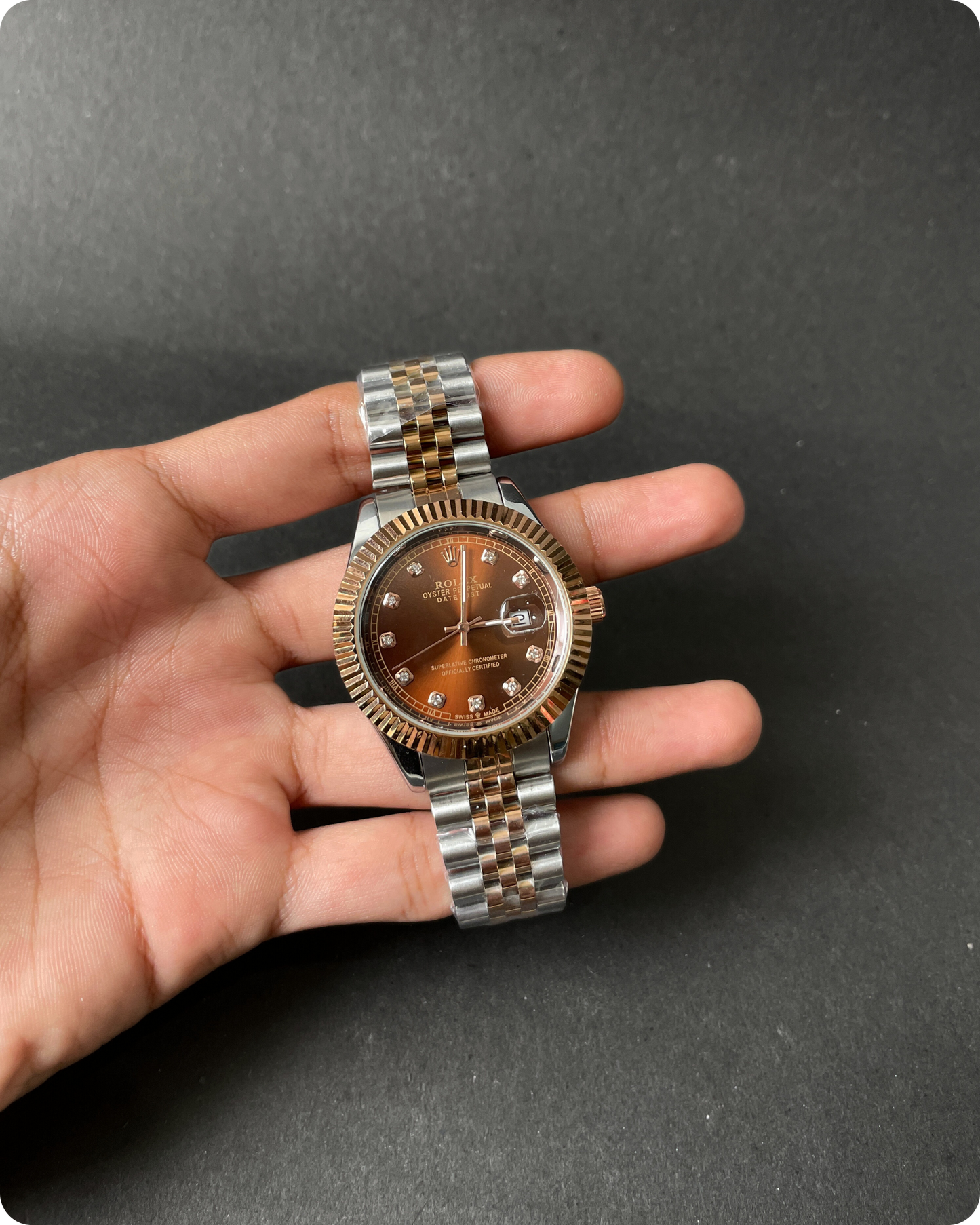 Rolx Datejust – Chocolate Diamond Dial