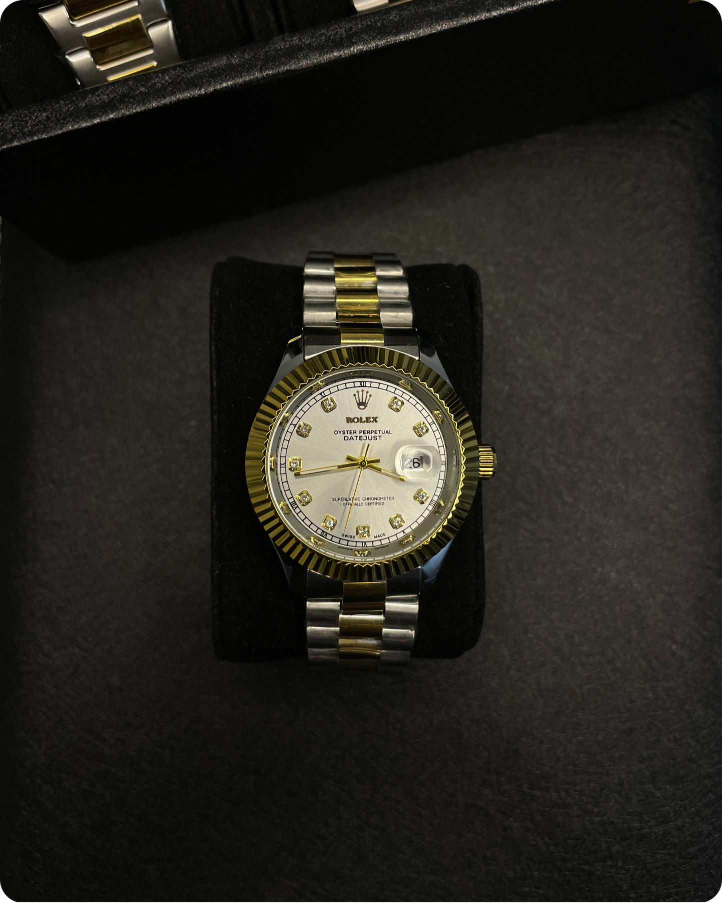 Rolx Date-Just Beige