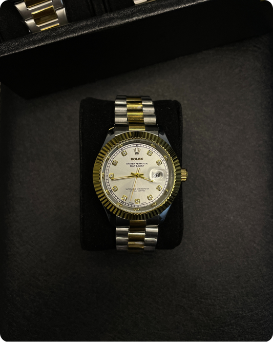 Rolx Date-Just Beige